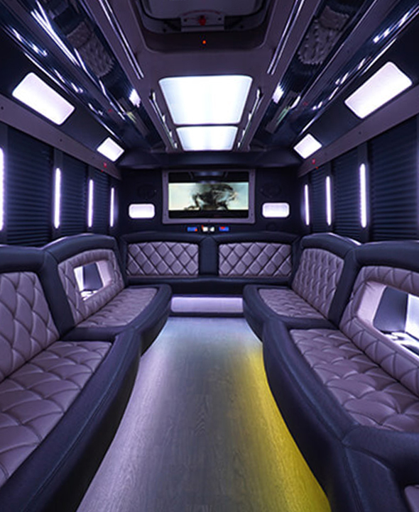 Party bus interior